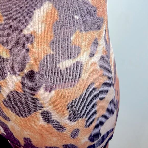 Vintage Arden B Leoplard Print Fitted Tunic Top size M/L - Picture 3 of 6